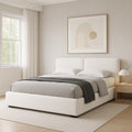 Valencia Velvet Fabric Platform Bed