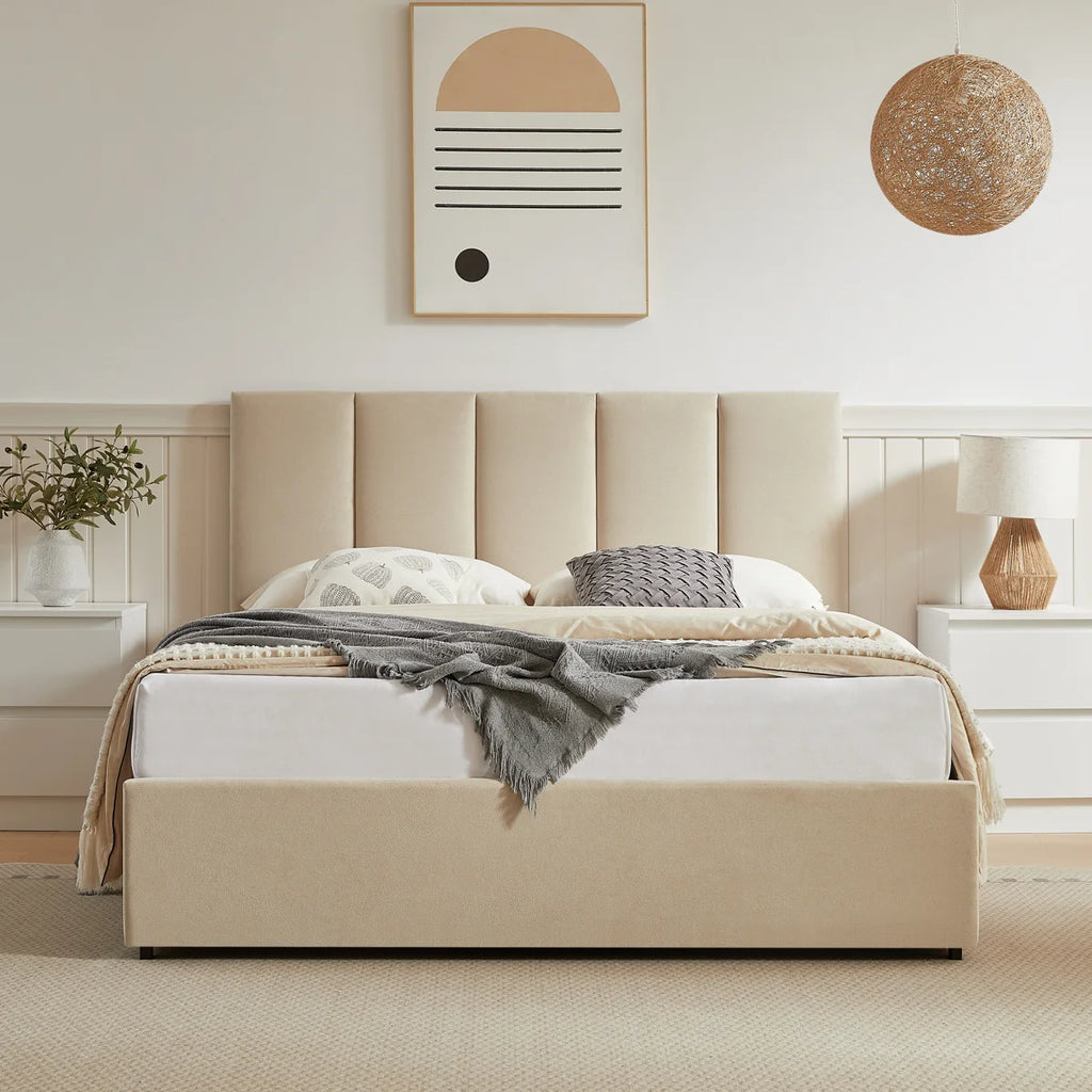 Juanetta Velvet Upholstered Bed