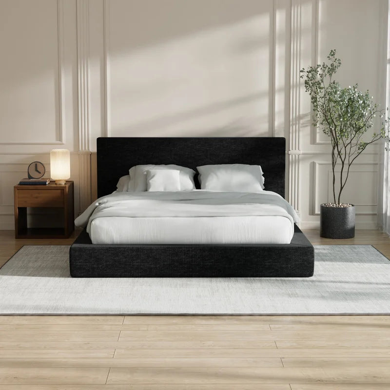 Arusha Bouclé Upholstered Platform Bed