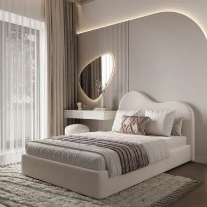 Aveline Velvet Upholstered Platform Bed