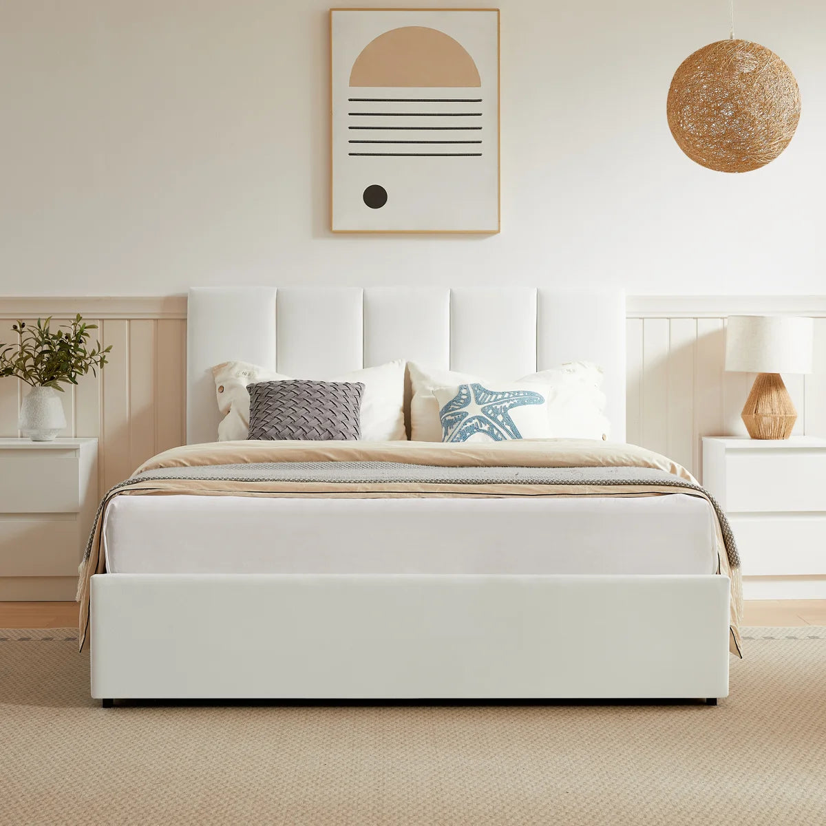 Juanetta Velvet Upholstered Bed